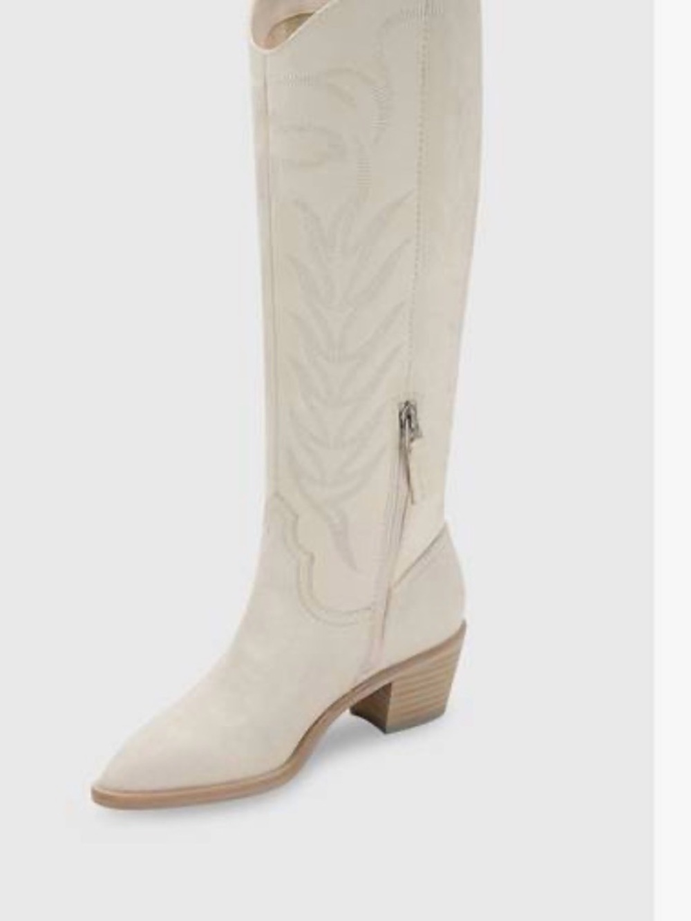 Dolce Vita Cream Soleil Western Block Heel Boot